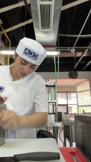Debbie Garcia Instagram - Cooking has been a passion of mine (ofc, apart from acting)
I find joy and satisfaction in cooking for others and sharing delicious meals. It’s both a rewarding and fulfilling experience to create something special and share it with my loved ones or even strangers. Personally, cooking can be meditative and mindful moment. Whenever I’m in the kitchen..the smells, textures and flavors of every dish can really help calm my mind and reduce my stress. Place such a big impact on me and my mental health. And I really want to make it my life’s work one day. @itsdebbiecooks restaurant soon? or should I vlog first. 😅 

Just here to learn more about the culinary world and explore different cuisine. Looking forward to the next classes. Thank you, @ccamanila and to my chef instructors Chef Marco, Chef @jayreciocooks and Chef Ram. 🤍