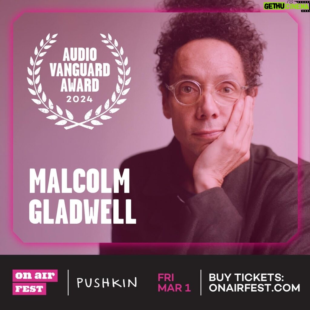 Debbie Millman Instagram - The #OnAirFest Friday, March 1st Line-Up is not to be missed! 🔊 @MalcolmGladwell will be honored as our 2024 Audio Vanguard Award recipient and will have a discussion with @pushkinpod’s Gretta Cohn. Also, Freakonomics host Stephen Dubner in a career-spanning conversation with Hot Pod’s Ariel Shapiro, musical mysteries from @switchedonpop and hosts @charlieharding and natesloan and so much more!