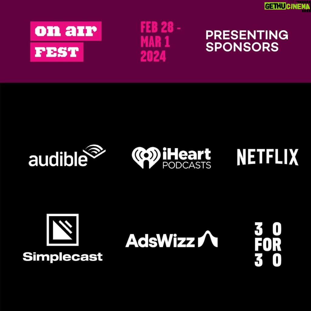 Debbie Millman Instagram - The #OnAirFest Friday, March 1st Line-Up is not to be missed! 🔊 @MalcolmGladwell will be honored as our 2024 Audio Vanguard Award recipient and will have a discussion with @pushkinpod’s Gretta Cohn. Also, Freakonomics host Stephen Dubner in a career-spanning conversation with Hot Pod’s Ariel Shapiro, musical mysteries from @switchedonpop and hosts @charlieharding and natesloan and so much more!