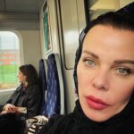 Debi Mazar Instagram – Road tripping with Giulia across the UK 🇬🇧 
So Green & Gothic 💚 🍀 💚
Touring Universities! 
So much fun!💃🏻💃🏻
#motherdaughter #explore #trains #plaid #tea #butter🚊