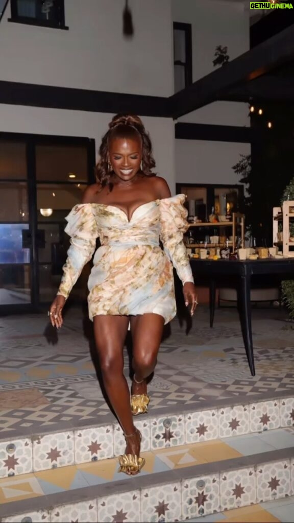 Deborah Joy Winans Instagram - Yessssss I’m still celebrating!!! I have so many memories to share from my birthday sooooo I’m thinking I’ll celebrate the rest of the year😉😘 @missdrini on the face💄 @jeromedemonte on the hair💁🏿‍♀️ @aturnerarchives captured EVERYTHING📸 @zimmermann Dress👗 @dolcegabbana Shoes 👠 Smile….Jesus😬