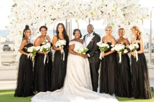 Deborah Joy Winans Instagram - Ohhhhhhh my dearest @kelleylcarter  It was an honor to stand beside you on your most sacred day. You have truly been blessed with a village who loves you and Moreno🫶🏿You both hit the jackpot in finding this amazing love with each other🙌🏿🙌🏿 Cheers to forever my Beautiful friend and Gorgeous Bride💜