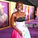 Deborah Joy Winans Instagram – Felt like a Queen at the color purple premiere so y’all gone get these pics😜 This @harbison.studio gown by @charlienchargie was EVERYTHING😍 Thank youuuu💜 Happy Tuesday yall😘😘😘