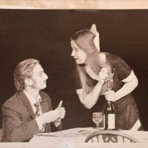 Debra Jo Rupp Instagram - College days - Debra Jo Rupp and David Paymer. Just a big bunch of hair-