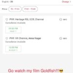 Deepti Naval Instagram - Here are details of Goldfish release in Chennai. @goldfishthefilm #chennai