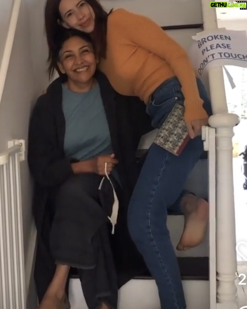 Deepti Naval Instagram - What a delight it is to work with an actor like Kalki Kanmani! @kalkikanmani We shared an amazingly alarming yet intimate space on screen, playing mother and daughter in ‘Goldfish’, my most endearing film so far! Awaiting now the UK theatrical release on Oct 13th. Do please go watch it with family. 🥰@thefilmgoldfish