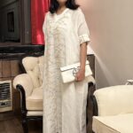 Deepti Naval Instagram – First time wearing a kaftan, designed by @anavila – what do you say?