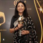 Deepti Naval Instagram – Extremely honoured to receive the Best Supporting Actress Critics  Choice Award for ‘Goldfish’! I sincerely hope now that you all get to see this beautiful film of ours soon.
Saree by @dharkibanaras 
#ccaa  #goldfish #criticschoiceawards #bestactress #banarasisaree❤️