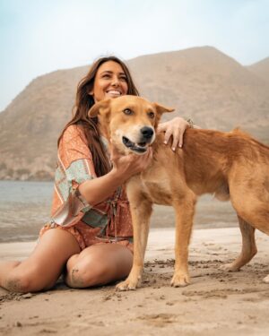 Delphine Wespiser Instagram - C’était au Cap Vert un peu avant Noël 
Rencontre inattendue sur la plage 🐚🐕 
#capeverde #caboverde