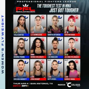 Denise Kielholtz Instagram - When we were almost ready to leave to San Antonio for the PFL RegularSeason, I found myself in the midst of a personal change..

Which unfortunately prevented me from fighting in the $1 million tournament. 

I wish all women the best of luck and, above all, a lot of fun next Thursday! 

#Missdynamite #outofthetournament #PFL #regularseason #1million #mma #fighting #flyweight #sanantonio #texas #takecare
