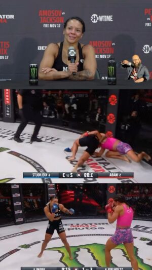 Denise Kielholtz Instagram - 🎙️I got to speak  with Denise kielholtz after her win ! Bellator 301 was a night of great fights but this was the best one of the night in my eyes ! Denise kielholtz put on a perfect performance as a underdog she definitely deserves all the dynamite 🧨 in 2024 @missdynamite #mma #reel #fights #bellator #pfl