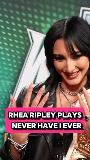 Denise Salcedo Instagram - RHEA RIPLEY PLAYS NEVER HAVE I EVER!!!! 🩷🩷 #wwe #rhearipley #rhearipleywwe #rhearipleyedit #wweraw #wwesuperstars #wweuniverse #wrestling #prowrestling