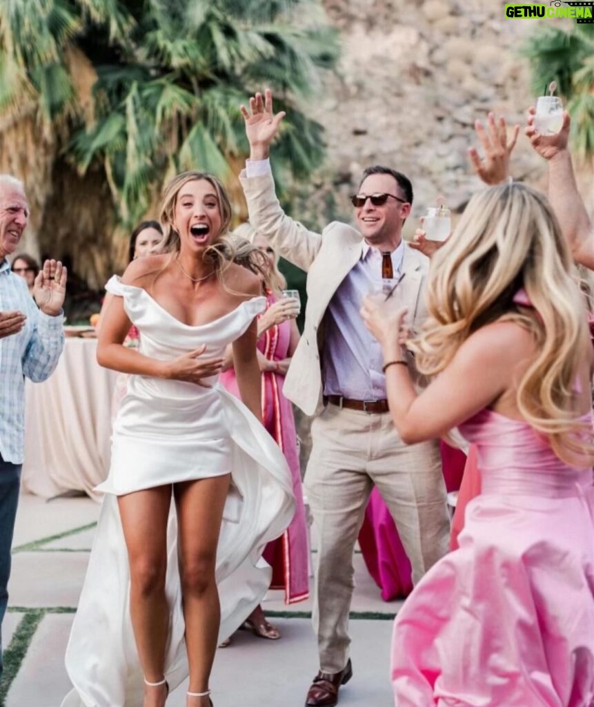 Denise Austin Instagram - Still on a MAGICAL high!!! This past wedding weekend was a DREAM !!! Katie and Lane are so HAPPY in LOVE!!! It was so special for us to be able to host the Welcome Party and their Beautiful wedding at our home!!!! On Friday night, at their Welcome party, Jeff, Kelly and I surprised Katie with her favorite Caribbean band from Anguilla, @omalie360_music…we had so much FUN and I will never get over how much LOVE was in the air!!! And the day of the wedding was just EUPHORIC…my sweet Katie looked STUNNING…seeing her so happy made my heart smile!!! I will be forever grateful for this absolutely breathtaking weekend!!! Love and Joy. Xoxo