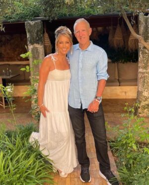 Denise Austin Instagram - HAPPY ANNIVERSARY to my sweet husband… My hunny bunny !!!!! Today we are CELEBRATING 41 YEARS of marriage!!! WOW I can’t believe how incredibly blessed I am to have YOU as my rock .. my life .. my whole world!!!! I LOVE all of the beautiful memories we’ve made throughout the years with our two beautiful daughters and I am BEYOND EXCITED  this weekend for our daughter KATIES’S WEDDING!!! Watching you walk her down the aisle will be a moment I cherish forever!!! Thank you for being EVERYTHING and MORE to us!! I am SO grateful for you every single day. Happy anniversary,  I love you FOREVER… xoxo