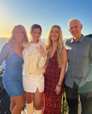 Denise Austin Instagram - OMG!!!!!! One month from TODAY my baby girl @katieaustin is getting married!!!!! I am already crying just thinking about seeing her walk down the aisle in her wedding dress with her sweet Dad, my honey bunny..
Words cannot express how proud I am of Katie and how happy she is… especially, that she is going to marry her person.. the love of her life!!
Time has truly flown by…from your first breath to your first steps, first dance, first game, and now helping you plan your wedding, I’ve enjoyed EVERY single moment of being your MOTHER!!! I can’t wait to celebrate on the big day in one month!! 
I love you Katie & Lane!!! Xoxo
#MotheroftheBride