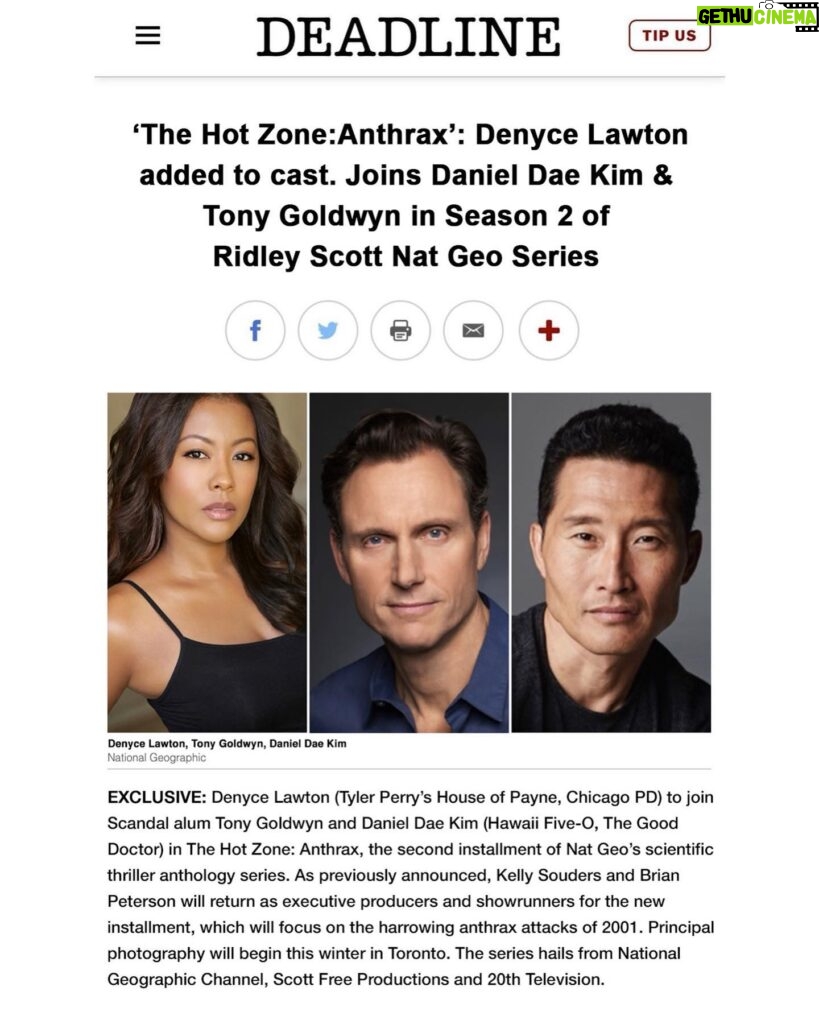 Denyce Lawton Instagram - 🙌🏾🥰💃🏽 📺🎬🎭 I can finally share... last month, I busted my tail off preparing for this self tape working hours alone at like 4am through feeling defeated and depressed with everything happening in this world... & then I Manifested THIS in Several ways... (the first pic being one) and days later... It happened 🥺🙌🏾... the joy Not only to be cast opposite @danieldaekim , But to work alongside him and @tonygoldwyn and the writers, creators and directors involved is like... whaaaaat? 😱.. I mean.. a RIDLEY SCOTT production at that?? Yeah I’m still geeking over it all , weeks later lol.. #OhSheila 😍😜🙏🏾 Even at my most DEFEATED feeling and sadness... I worked through it and still believed !! 🙏🏾🙏🏾🙏🏾 YOU GOT THIS! Whatever you’re working for and fighting for???? ITS WORTH IT!!! Keep going! ♥️😘 #FromHomelessToHollywood