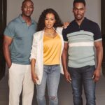 Denyce Lawton Instagram - PRESS DAY 📸 - UNDER THE INFLUENCE #TVOne - LOVED working with these guys! 🫶🏽🥰 @iambjbritt @jaredwoffordent @tvonetv