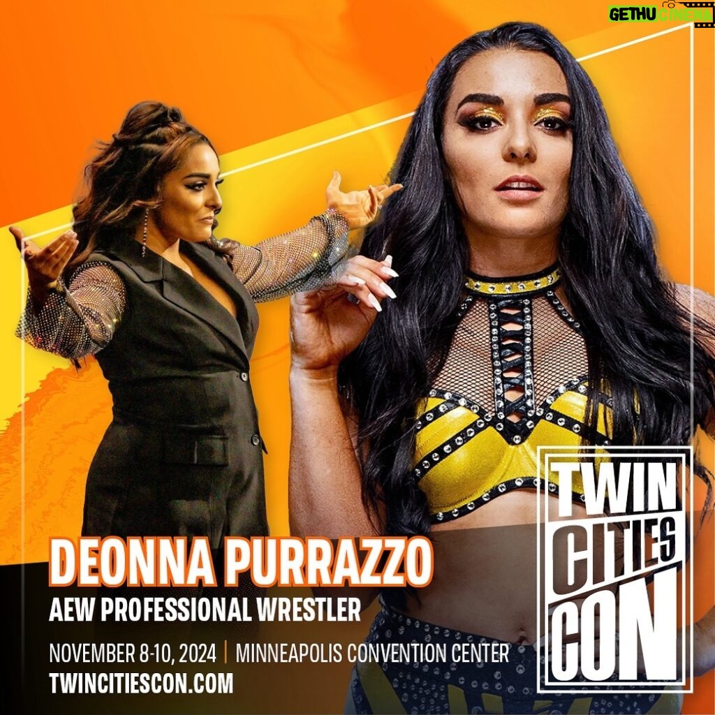 Deonna Kupryk Instagram - The Virtuosa, Deonna Purrazzo is gonna be kicking it with us in the Twin Cities, this November! ✨ Twin Cities Con is November 8-10, 2024 at the Minneapolis Convention Center in Minneapolis, MN! TICKETS >> twincitiescon.com GUESTS >> twincitiescon.com/guests #aew #aewdynamite #professionalwrestling #professionalwrestler #twincitiescon #thingstodoinminneapolis #minneapolismn #cosplayofminnesota #twincitiesgeek #twincities #minneapolisconventioncenter #onlyinmn #tcc2024 #twincitiescon2024