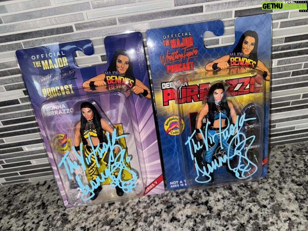 Deonna Kupryk Instagram - We are really happy to have included @DeonnaPurrazzo into the #MajorBendies family! @TheMattCardona had her sign each figure for his personal collection! Have you gotten either? The yellow is sold out but the blue is in-stock at MajorBendies.com! #ScratchThatFigureItch