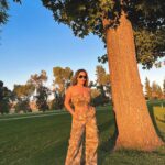 Destiny Monique Instagram - Just out here blending in with the trees…. Y’all need me to spy on someone for you, let me know? 👁️👁️ - Use my discount code for 15%off: awDESTINY @sheinofficial From the Shein Icon collection. -Tie dye tube top and flap pocket cargo pants set. . . . . #cargopants #camopants #ad #fashionstyle #shein #sheingals #makecamoyourcause