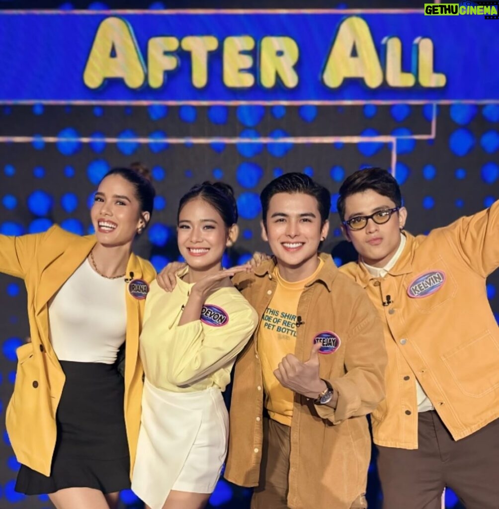 Devon Seron Instagram - Despite the loss, we had a blast on Family Feud! Grateful for the experience. Thank you so much for having us! @familyfeudph Team #AfterAll #AfterAllNowShowing