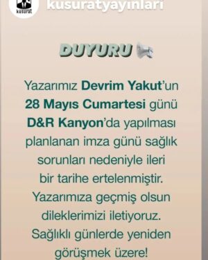 Devrim Yakut Instagram - Hepinize merhaba, bu kez Chopin eşliğinde sesleniyorum sizlere.Hüzünlüyüm biraz.Son onsekiz yıldır her doğum günü sızılı bende.36.Doğum günümde annemi kaybettim.Yıllarca doğum günleri yas günleri oldu bana.Annemin gidişinin 9.Yılında canım @belcimbilgincom sürpriz bir organizasyonla o döngüyü kırdı ve aslında hayatımda büyük değişimler oldu.Bugün ikinci dokuz...Çok tatsızım.İki ay önce yaşadığım rahatsızlığın mirası yoğun uyuşukluk hissi,dört gün önce,annemin öldüğü gün tanıştığım vertigonun çok sert bir atakla geri gelmesi ve iki gündür şiddeti giderek artan üst solunum yolları enfeksiyonu...Berbat haldeyim ama,çok da mutluyum.Yıllarin tecrübesiyle biliyorum ki,ruhum büyük dönüşümleri önemli sınavlarla karşılıyor.Üçüncü dokuzu sevgiyle,merak ve sabırla karşılıyor,"hoşgeldin" diyorum.Yarin Kanyon D&R de Söz Uçar Hasar Kalır için imza günümüz vardı,ertelemek zorunda kaldık.Hepinizden özür dilerim.Arayan her dostun telefonunu açamıyorum,sesim çıkmıyor,çabuk yoruluyorum.Beni bağışlayın.Mesaj yazın illaki cevap yazarım.Kusuruma bakmayın.İşte böyle...Annem; yeni bir doğumun sancısı bu,hissediyorum.Bu kez sanciyi ben çekiyorum ama sen hep yanağımın dibindesin.İyi ki bu dünyadan geçerken beni evladın olarak seçtin.Ve iyi ki giderken beni yeniden ve yeniden doğurdun.Öğrettiğin herşeye minnattarim hayata benzeyen annem.🙏♥️
