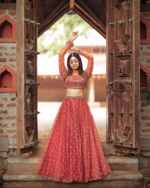 Dharshana Ashokan Instagram - Costume - @nirali_design_house 
Photography- @haran_official_