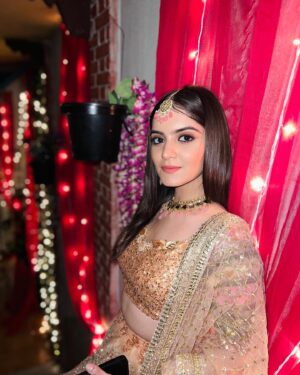 Dhwani Gori Instagram - 🤍 

MUA: @rohitsingh1176 
The one who never fails at his adorable makeup skills✨