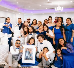Diamond Langi Instagram - We love you Ana💙Celebrating my best-friends big day💍 My family since day one The Fainus💙