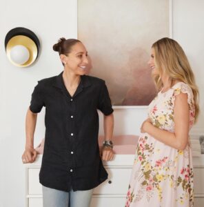Diana Taurasi Instagram - Baby girl is on the way 💕 Thank you, @potterybarnkids, for designing the perfect eco-friendly nursery.