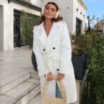 Diane Leyre Instagram - finally found my perfect white coat @thekooples *produit offert