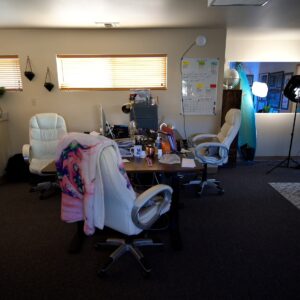 Dianna Cowern Instagram - This month, the Physics Girl office was officially closed down. Here are some images from not only it's original beautiful setup, but also after it's been packed up and moved.

Dianna loved the office, and we loved doing the "explain to my editor" series in the smaller part. It was really sad to move it all out. We'll see what the future holds. I took the fun photos the day before the movers came.

As always, thanks for your support everyone. Dianna is still daily bed-ridden. She is not going down hill at the moment, but she is still very sick. Her mom and sister were able to visit this week, and she's hanging in there for now.