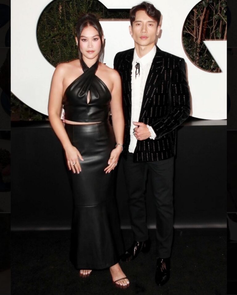 Dianne Doan Instagram - For the Four People Who Wanted the Full Fit. But seriously, thank you @gq for the great evening. Thank you @staud.clothing for this amazing 90’s Matrix Moment (it’s vegan leather y’all!). Thank you @tamielsombati for making me feel like I fit in. And thank you @itsamandalim for always holding down these lewks✨🙏🏼