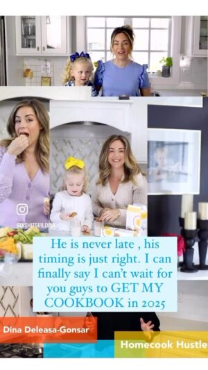 Dina Deleasa Instagram - After years of some of you asking can you believe I get to say it?!
MY COOKBOOK/DEVOTIONAL comes out in 2025!

I started DishItGirl 10-ish years ago, without really knowing I was starting it. Before #ootd, reels, and fast viral hits. I am like a social media grandma, haha!  For years I had this proposal on my computer but never felt it was good enough. Not only that, but I wasn’t good enough for it.Then I walked through postpartum depression and shared that with you all. Many times I was uncertain of what I was doing or if I should be doing it at all.  I had made so many mistakes, been taken advantage of, been hugely disappointed, and often thought I should walk away. But instead, I would take time off (kicking and screaming), I would fix my eyes on what we had put in front of me and just practice being faithful. Often I would put my head down and work, being good to those around me. Even if they were not in return.

Despite that, God open has opened some serious doors every step of the way. I have also had some truly wonderful people come alongside me in recent years. God has used them in ways to speak into my life or pop in at the moment I needed the encouragement the most. Most of them are still working with me and cheering me on today. I know the closed doors were truly for protection, I had to also learn about wolves in sheeps clothing so to speak. Also, come to realize what my worth was through him, not what I was doing.

I can’t answer why I have to walk the road of dealing with cancer as I write this book. But what I can say is his timing is perfect, and he is giving me strength to carry this out. I believe the devotional pieces to this book will be even deeper than planned. And I pray that this book gets in the hands of those who need to hear the words he has put on my heart. I can finally give you a piece of my heart and the closest thing to a seat at my table. I hope you will meet me at The Kitchen Sink, for some Dishspiration💕

@aliveliteraryagency @randomhouse 

#dishitgirl #cookbookauthor