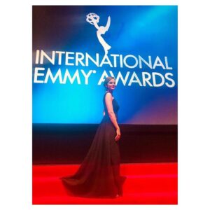 Dina Félix Costa Instagram - Uma noite rodeada de talento. ⭐️⭐️⭐️⭐️⭐️
Parabéns a todos os nomeados e aos vencedores.
Foi uma noite muito especial;)) ❤️
@iemmys 
@iza.van 
@eugeniocamposjewels 
@aldo_shoes
Styling by .. a maravilhosa @suvolz .
