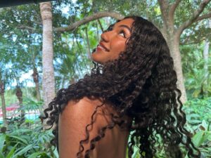 Dior Goodjohn Instagram - note to self: she thrives in the tropics 🌺🌺🌺