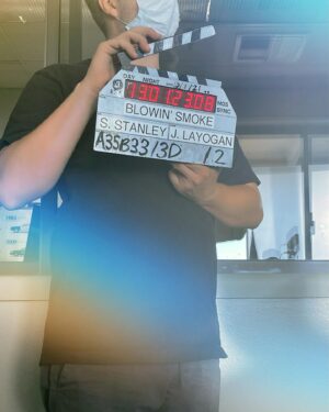 Diora Baird Instagram - NIGHT TRAIN is officially streaming 🥳 Available on @itunes @appletv @amazonprime @vudufans OnDemand DirectTV & so on thanks to @saban_films 📺 Here’s a little BTS dump💩and thank you for tuning in! (It was initially titled Blowin Smoke hence the slate cause that’s showbizz folks and yes that is a frozen burrito on my knee)