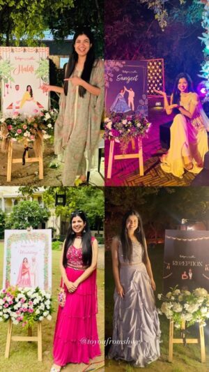 Disha Vakani Instagram - My first time working on a big project and that too for this beautiful wedding✨
Thank you for believing in me 🥹🩷
I am so happy for you two @girish.chandwani30 & @dhanwani_rashmi 🥰
Wishing nothing less than happiness for you guys! 💖
____________________
This wedding season switch to digital invites. Explore & DM @toyoufromshwe for enquiries and commissions🤍
.
.
.
#wedding #weddinginspiration #weddingideas #indianwedding #bigfatindianwedding #indiawedding #weddinginvitations #einvitation #digitalart #digitalinvite #whatsappinvite #trendingreels #fyp #explorepage #grateful #love #weddings