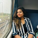 Divya Bharathi Vetrivel Instagram – The train is a small world moving through a larger world 🙌
