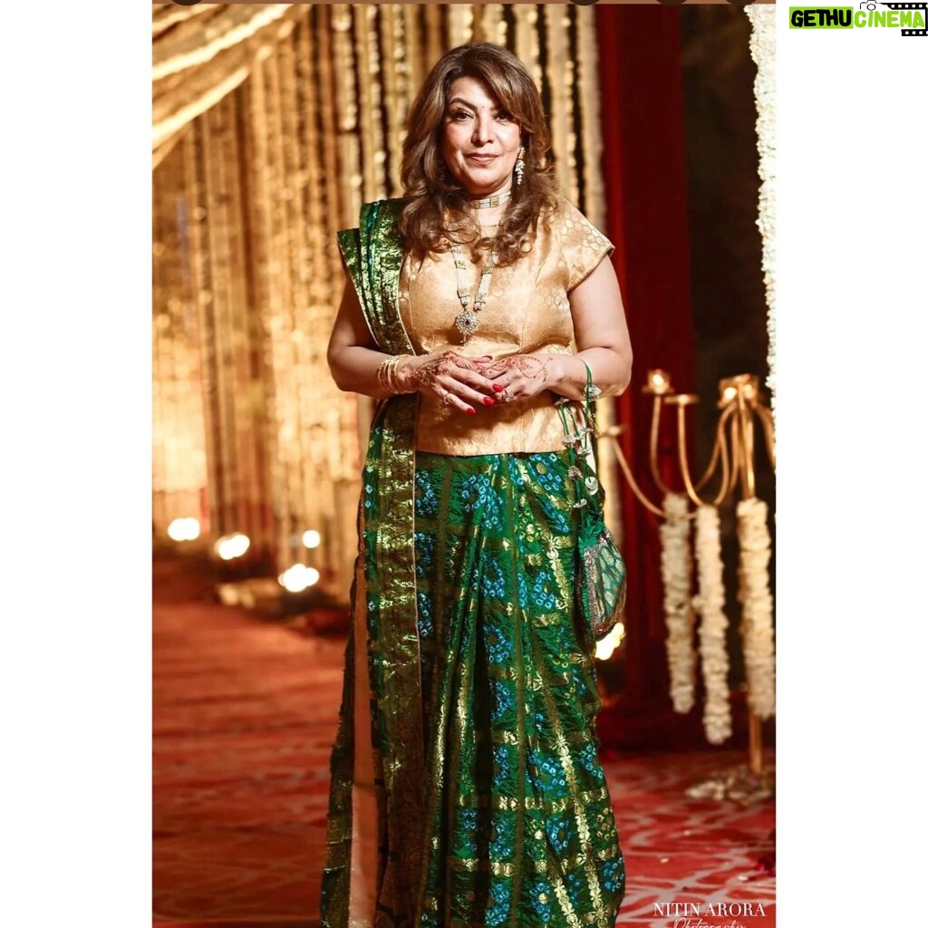 Divya Seth Shah Instagram - Happy Me at a Happy Time 🪴 . . . Thank you @nitinaroraphotography for these lovely Memories . #. . #green #gold #weddingphotography #celebration