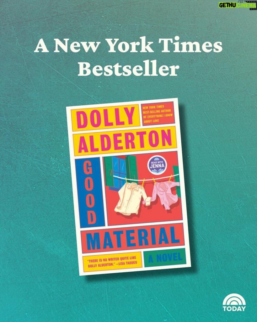 Dolly Alderton Instagram - Congratulations are in order for @dollyalderton! “Good Material” is a New York Times Bestseller! We love this book and are so glad that so many of you do, too. #ReadWithJenna