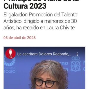Dolores Redondo Instagram - Dolores Redondo Premio Principe de Viana de la Cultura 2023.
#premioprincipedeviana