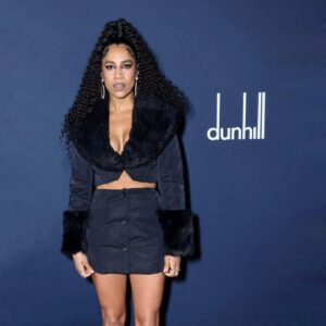 Dominique Tipper Instagram - @dunhill x Bafta
@bsbpartnerships

Always a pleasure 🖤 🥂

Face: @heidinorthmakeup
Hair: @luciajosephine_ 
Outfit: my own design