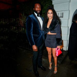 Dominique Tipper Instagram - @dunhill x Bafta
@bsbpartnerships

Always a pleasure 🖤 🥂

Face: @heidinorthmakeup
Hair: @luciajosephine_ 
Outfit: my own design