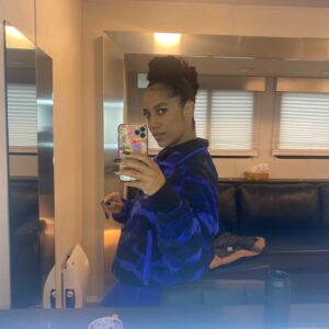 Dominique Tipper Instagram - Finally, you get to meet Brendaaaaa fucking Holland.
Thanks for all your delightful messages about her in Ep 7. I cannot tell you how delicious it was to not only play her but do all my scenes alongside my fav bitch @kiersey . We had a ball. Most of these pics are of me in my costumes, which were made from scratch and of all my beautiful hair and make up looks which were also made from scratch 😝. I couldn't believe I got to finally wear heels on screen after years of jumpsuits and army gear haha. Massive shout out to @christopherhargadondesign and his team for creating these pieces for me. I looked forward to my fittings SO MUCH, and also Debra Wiebe and her team, in particular my babe @liliaafsahi whose chair was an actual dream to be in. I was looked after and created for in a way that has been so rare having afro hair. There were options, there was creativity, there was play, there was collaboration, and it felt exactly how it should be when it comes to creating a character. Anyway. Rant over. Hope you're enjoying Monarch Legacy of Monsters on @appletv 🦖🦖🦖
Keep watching ❤️