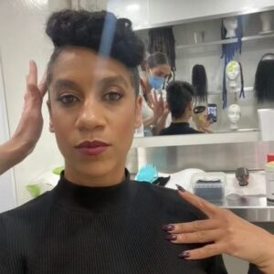 Dominique Tipper Instagram - Finally, you get to meet Brendaaaaa fucking Holland.
Thanks for all your delightful messages about her in Ep 7. I cannot tell you how delicious it was to not only play her but do all my scenes alongside my fav bitch @kiersey . We had a ball. Most of these pics are of me in my costumes, which were made from scratch and of all my beautiful hair and make up looks which were also made from scratch 😝. I couldn't believe I got to finally wear heels on screen after years of jumpsuits and army gear haha. Massive shout out to @christopherhargadondesign and his team for creating these pieces for me. I looked forward to my fittings SO MUCH, and also Debra Wiebe and her team, in particular my babe @liliaafsahi whose chair was an actual dream to be in. I was looked after and created for in a way that has been so rare having afro hair. There were options, there was creativity, there was play, there was collaboration, and it felt exactly how it should be when it comes to creating a character. Anyway. Rant over. Hope you're enjoying Monarch Legacy of Monsters on @appletv 🦖🦖🦖
Keep watching ❤️