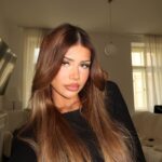 Dominique Alagia Instagram - entering my caramel kim era 🍯 dekuji za prekrasne vlasy!!! @profibeauty ✨