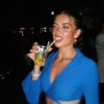 Dominique Alagia Instagram - protecting my inner peace also a photo dump of all my moods lately - beach, food and just me happily enjoying life