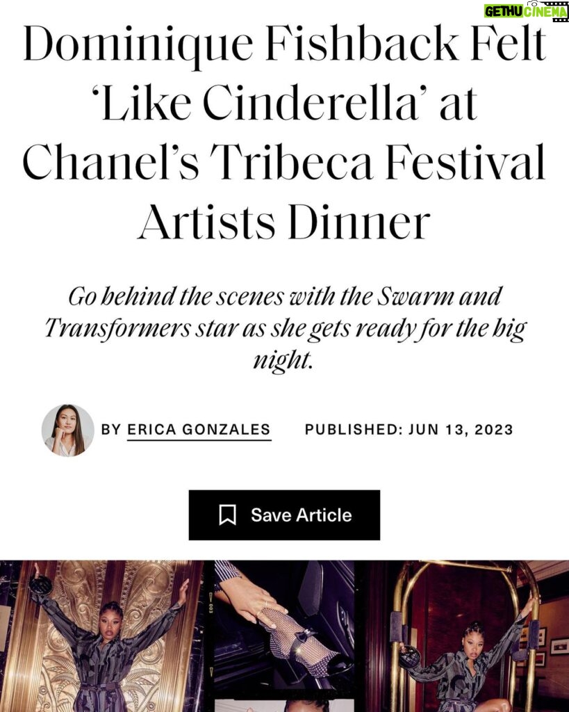 Dominique Fishback Instagram - @elleusa thank you for capturing my Cinderella night with @chanelofficial … I’m obsessed with these shoes 🫠 thank you for having me 🤩🤩🤩