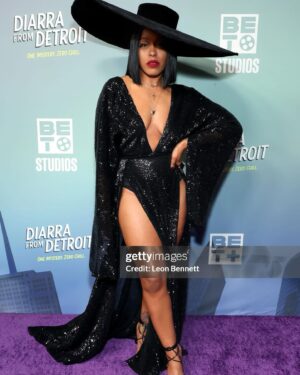Dominique Perry Instagram - A successful premiere was had! I can't thank God enough. Thank you to all my close friends and family that took time out to just show up for me in such a special moment. I love y'all! DIARRA FROM DETROIT IS OUT NOW ON @betplus

📷 @arnoldshoots 
📷 @imagezbylb 
@gettyentertainment

Hair: @hairbylex 
Dress: @abyssbyabby 
Makeup: Me!
